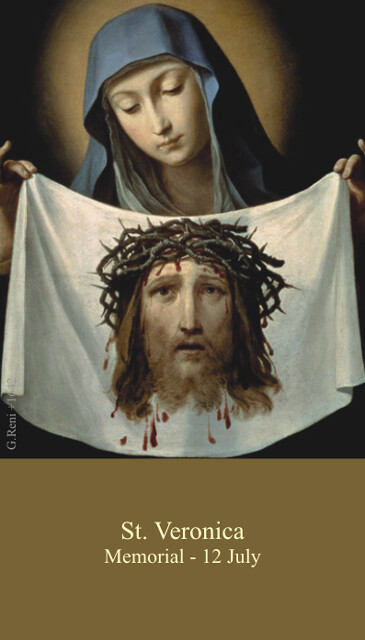 St. Veronica Prayer Card 10-pack with Two Free Bonus Cards Included St. Veronica Prayer Card 10-pack with Two Free Bonus Cards Included