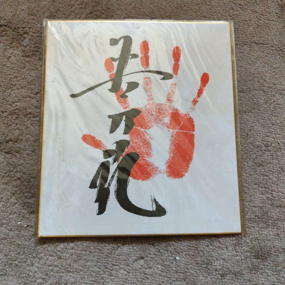 Sumo Wakanohana Tegata Signed Handprint Shikishi Board Japan Collectible 15+