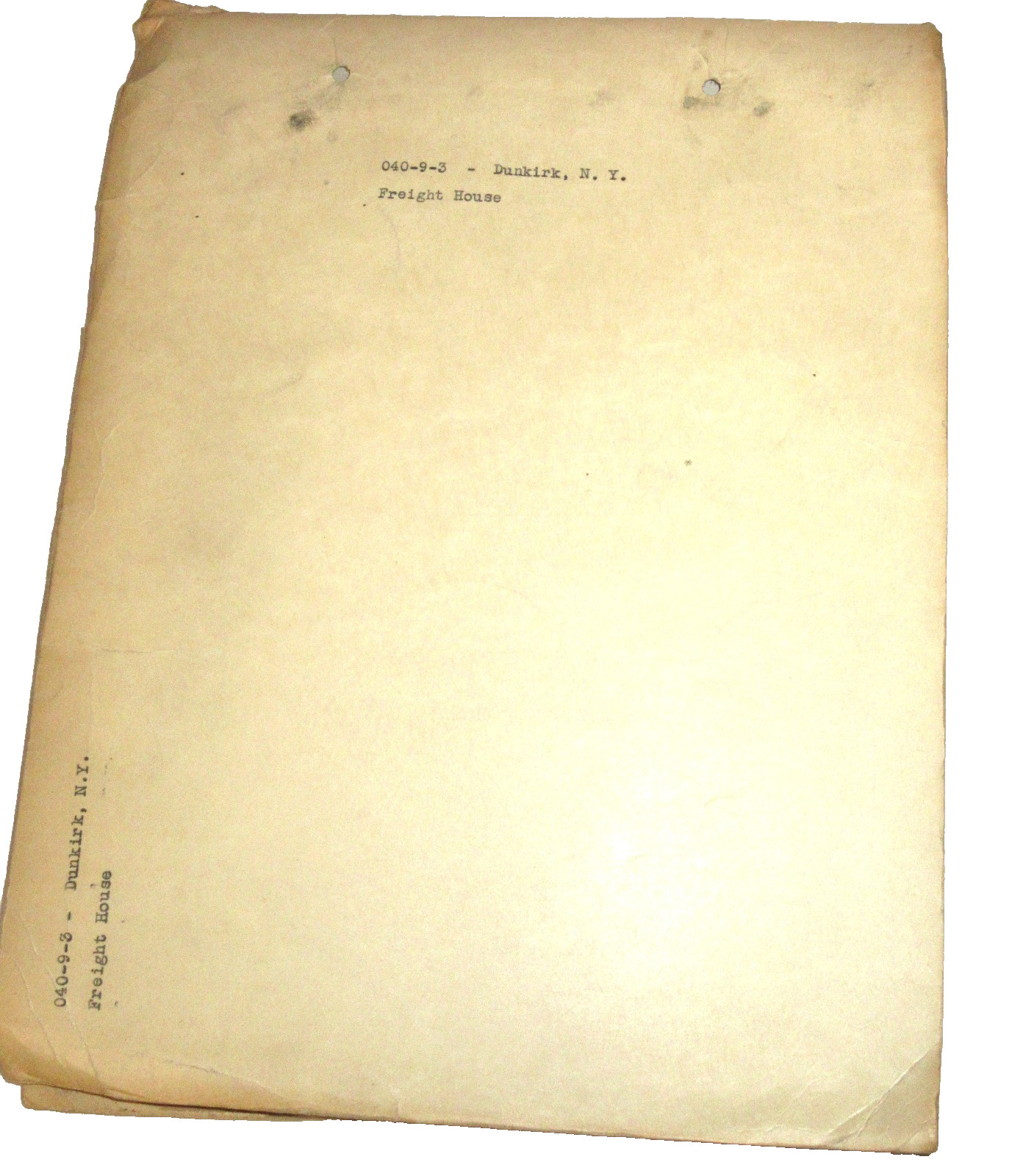 Historic Paperwork CLEVELAND UNION TERMINAL FREIGHT HOUSE NEW YORK R.R. 100 PGS
