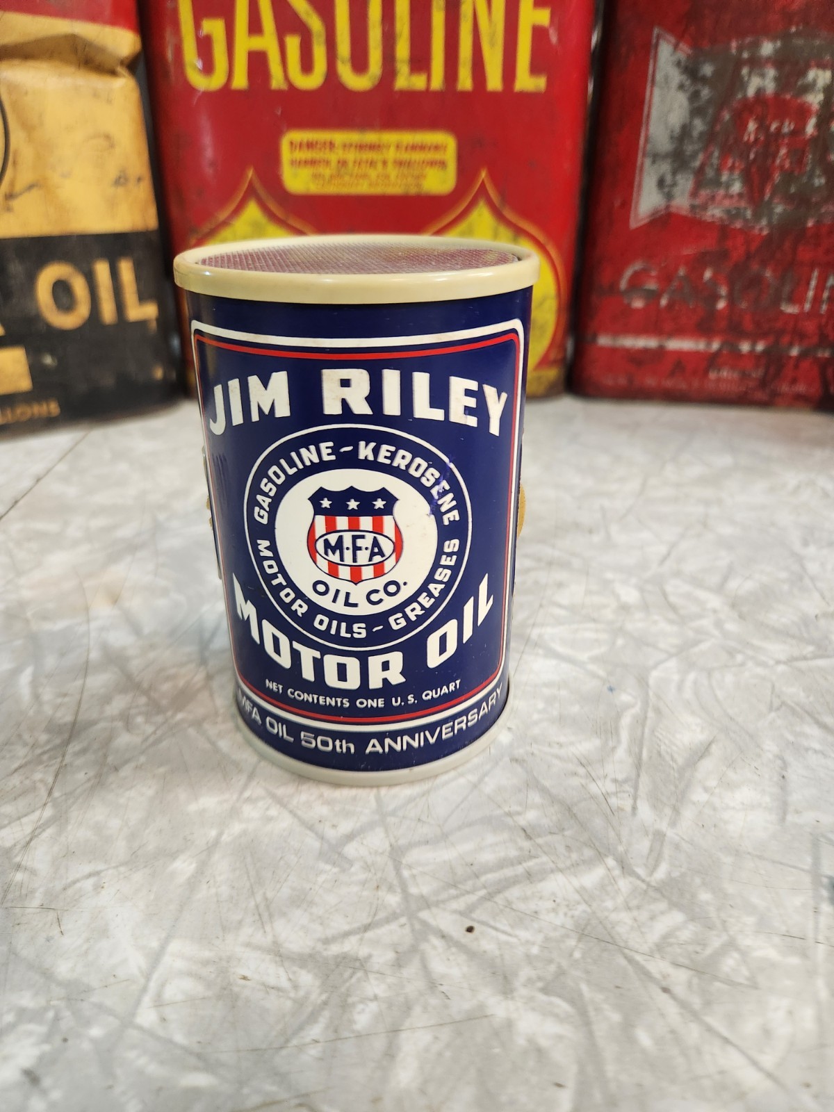 Vintage MFA Jim Riley Motor Oil Radio 50th Anniversary