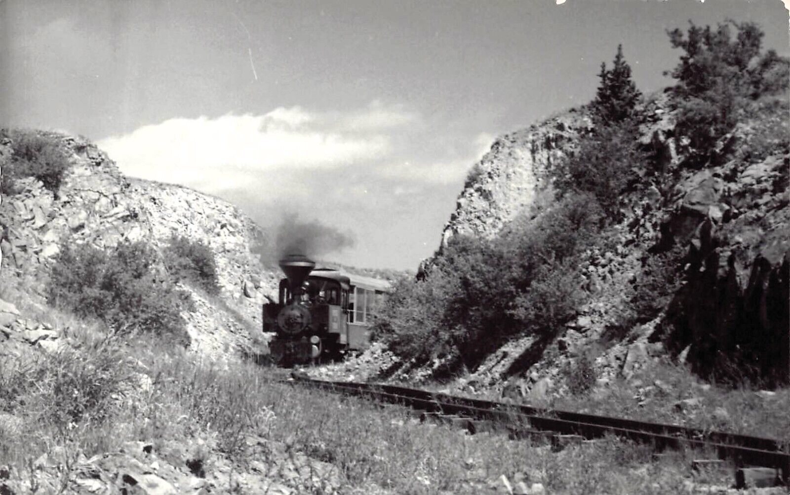 RPPC Denver Rio Grande The Montezuma Train Railroad Photo Postcard D43