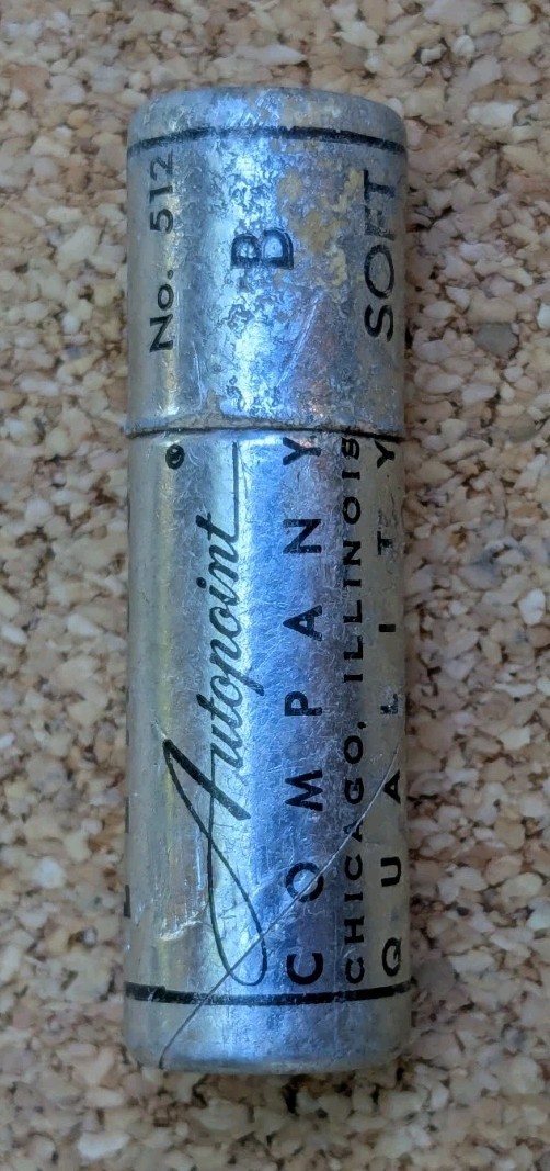 Vintage Autopoint Pencil Leads No 512 B Soft 14 Remaining