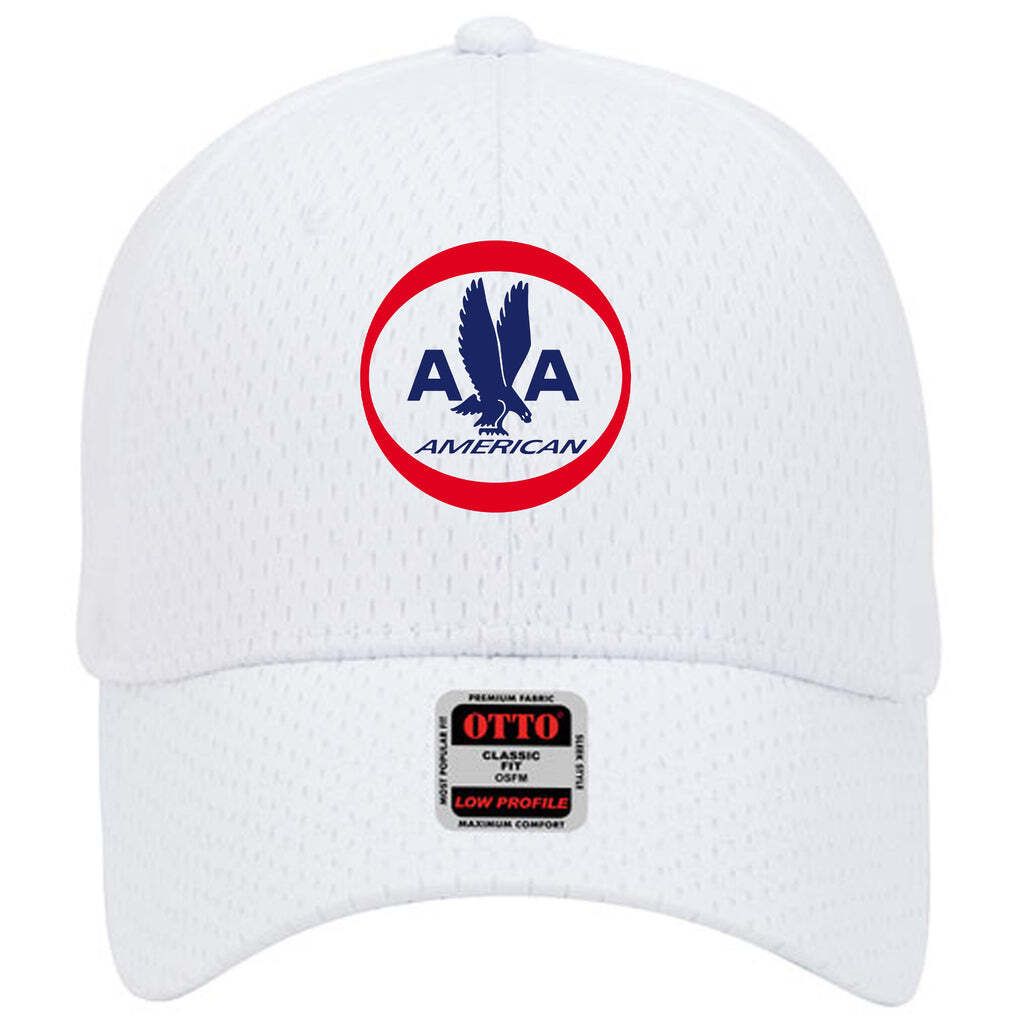 American Airlines White 1962 Logo Adjustable Otto Classic Mesh Baseball Cap Hat