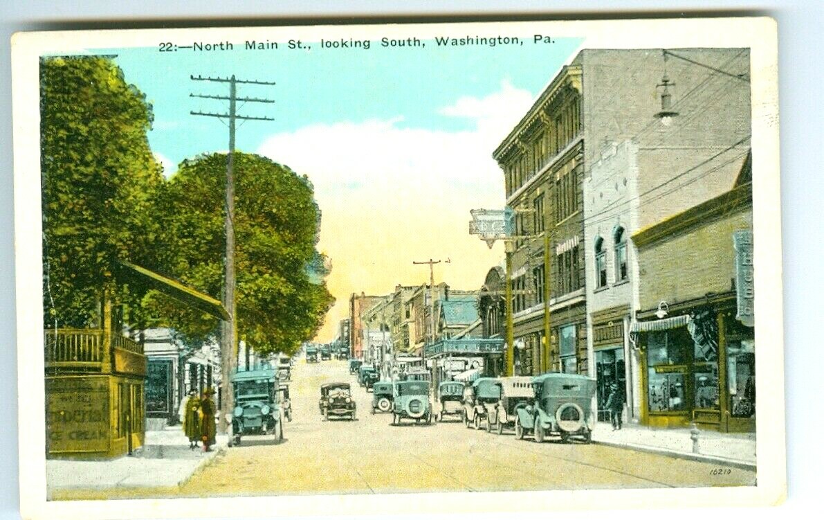 Washington PA North Main Street by the Y.M.C.A.