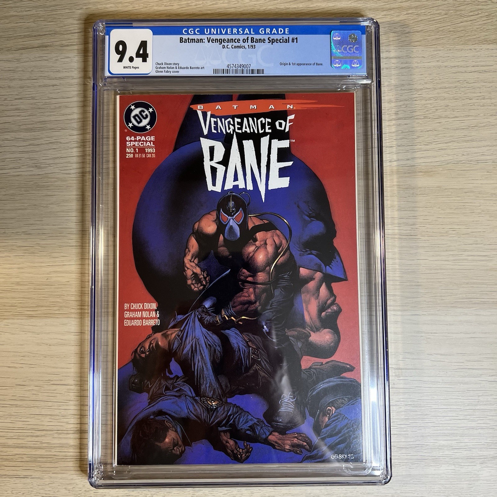 Batman: Vengeance of Bane #1 (1993) CGC 9.4 – 1st Appearance of Bane