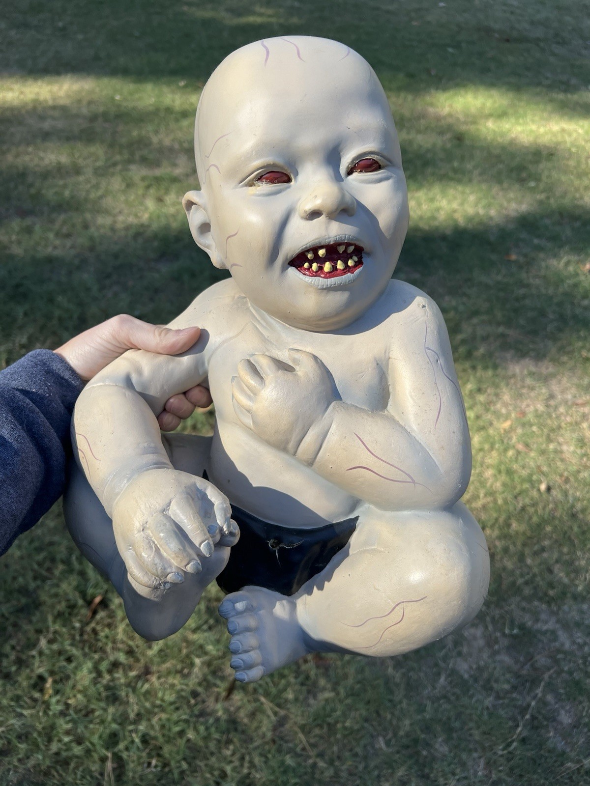Rare 2011 Spirit Halloween Runt Zombie Baby Prop Decor Latex 15