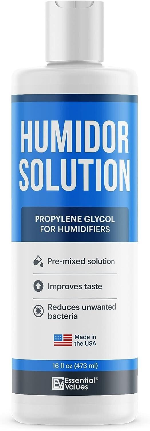 Cigar Humidor Solution (1 Pack) 16oz Propylene Glycol Solution (PG Solution)