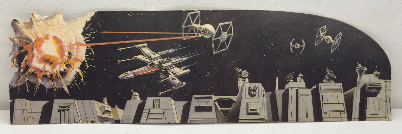 Vtg 1978 Kenner Star Wars Darth Vader TIE Fighter Cardboard Box Insert Part READ