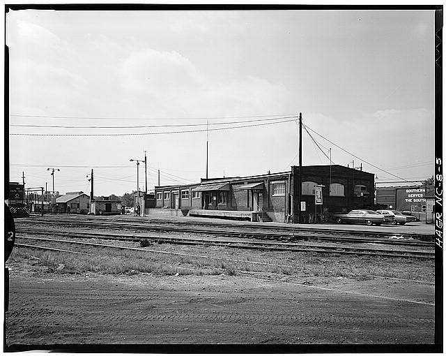 Photo:Spencer NC 1977 Southern Railway Spencer Shops Ice House Buildings