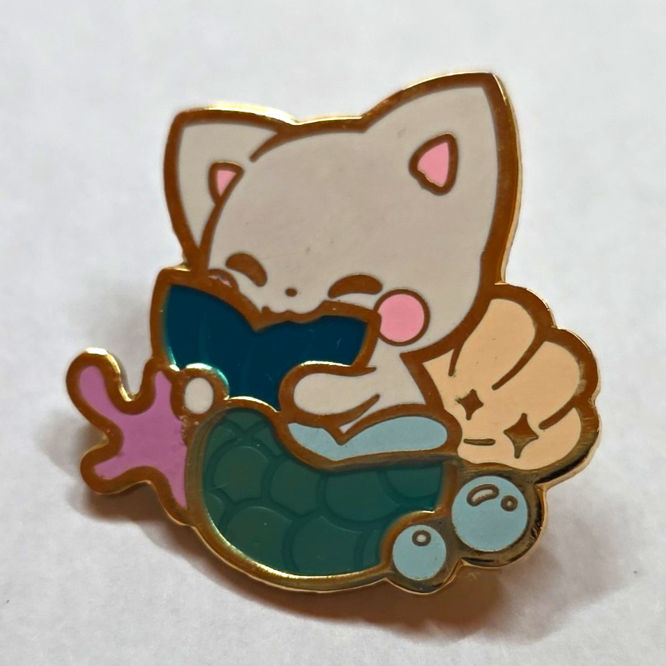 Mermaid Purrmaid Cat Kitty Enamel Pin Chuinny Cute Cartoon