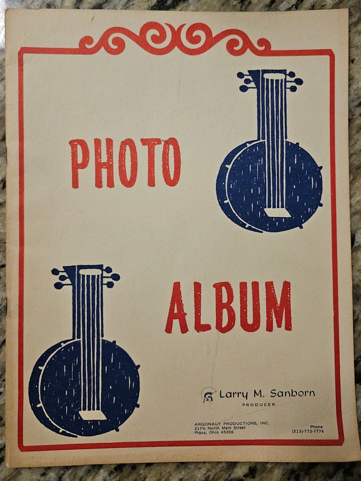 Argonaut Productions - Piqua, Ohio PHOTO ALBUM 1960\'s-1970\'s C&W performers RARE