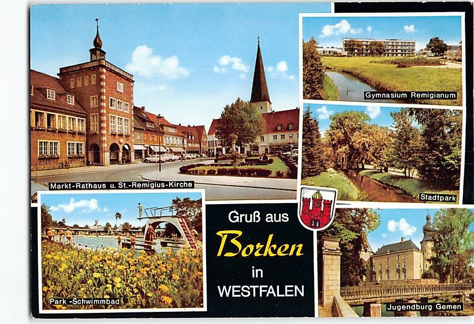 Postcard Gruß aus Borken in Westfalen Borken Germany
