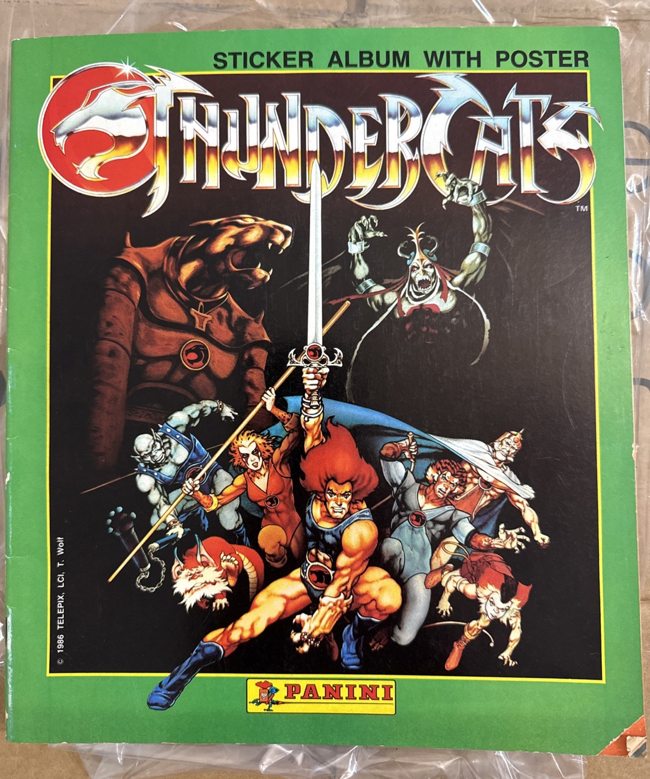 Panini 1986 Thundercats Sticker Album includes Poster - No Stickers Panini 1986 Thundercats Sticker Album includes Poster - No Stickers