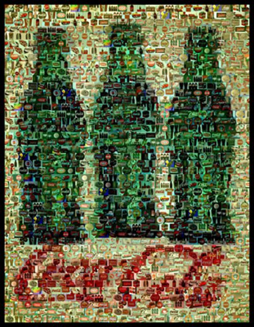 Amazng Three Coca-Cola Coke Bottles Montage Limited Edition w/COA