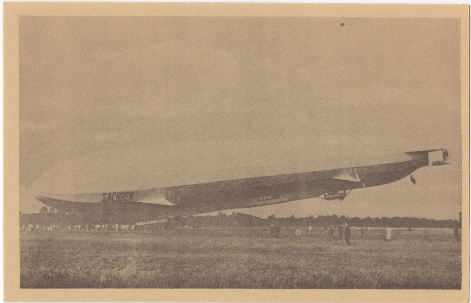 Zeppelin LZ 17 Sachsen Vintage German Airship Postcard c.1913 DELAG Unposted Zeppelin LZ 17 Sachsen Vintage German Airship Postcard c.1913 DELAG Unposted