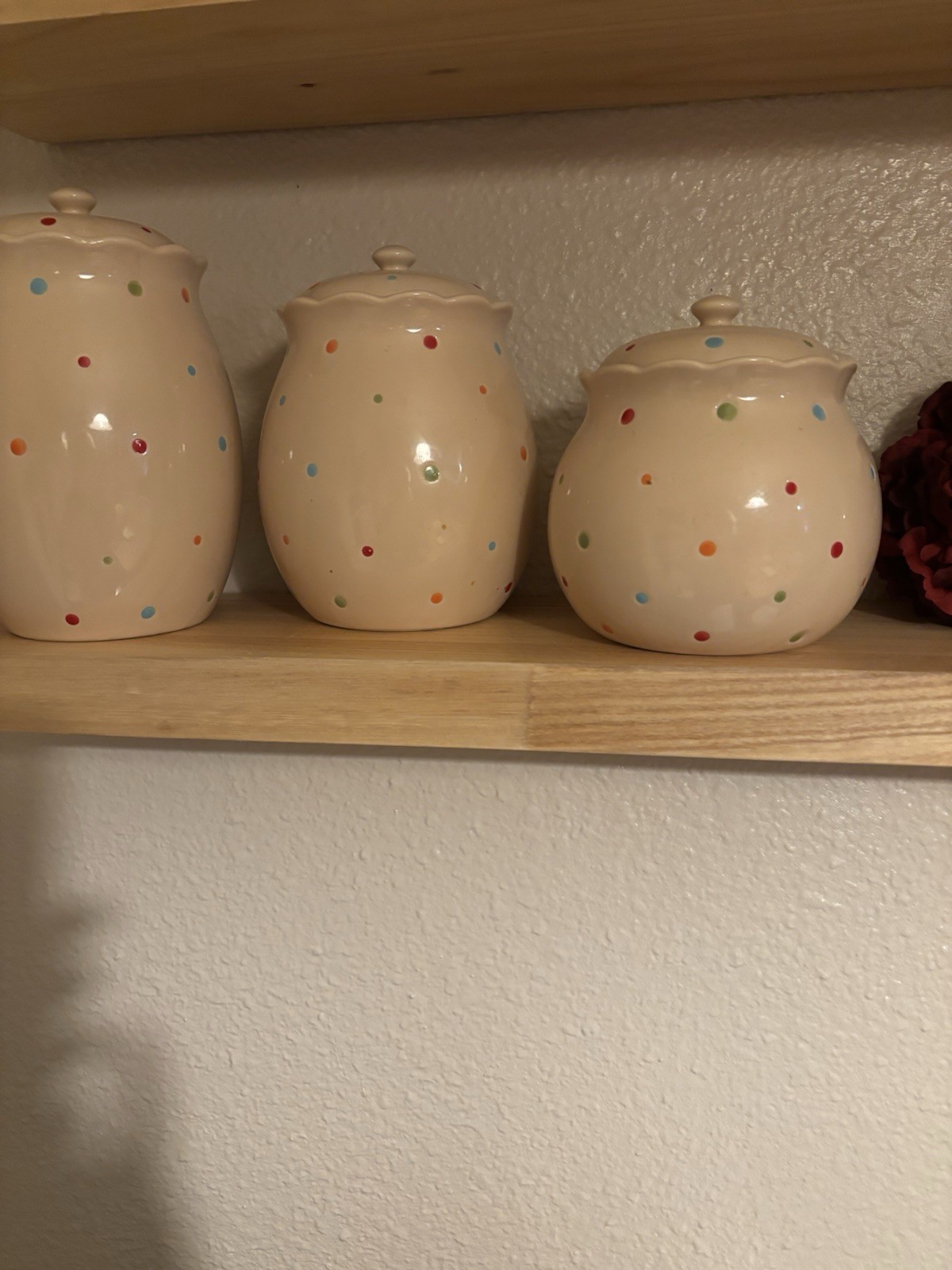 Temptations 3 Piece Canister & Tea Set Temptations 3 Piece Canister & Tea Set