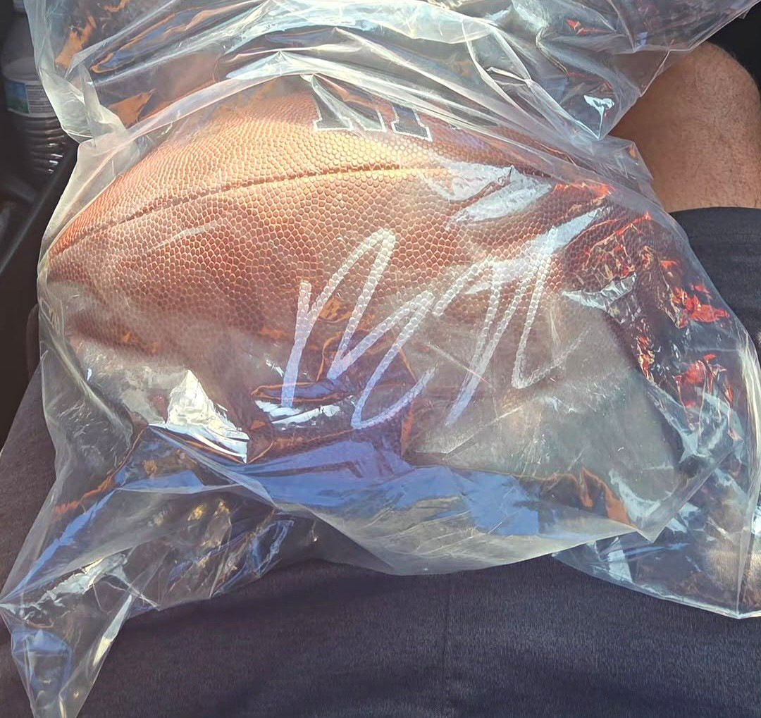 Autographed Bo Nix NFL Football Ball - Signed Sports Memorabilia, Authenticated Autographed Bo Nix NFL Football Ball - Signed Sports Memorabilia, Authenticated