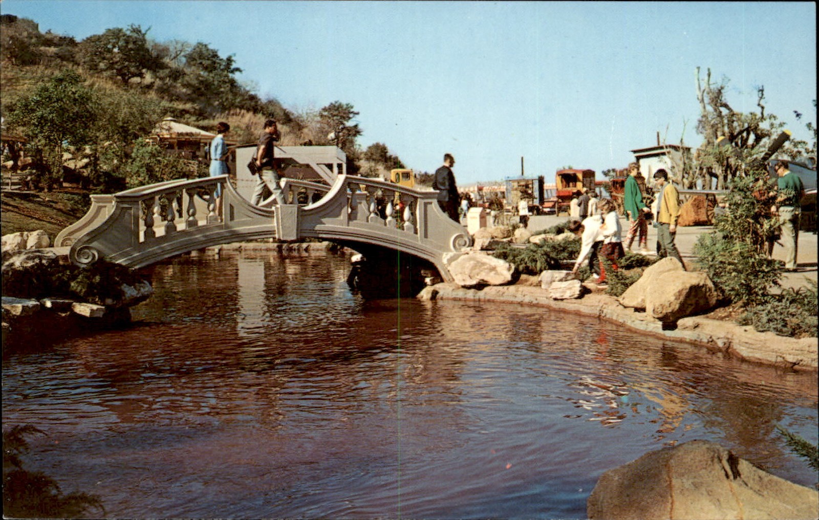 Universal City Studios CA Scenic Lagoon Prop Plaza c1950-60s Vintage Postcard