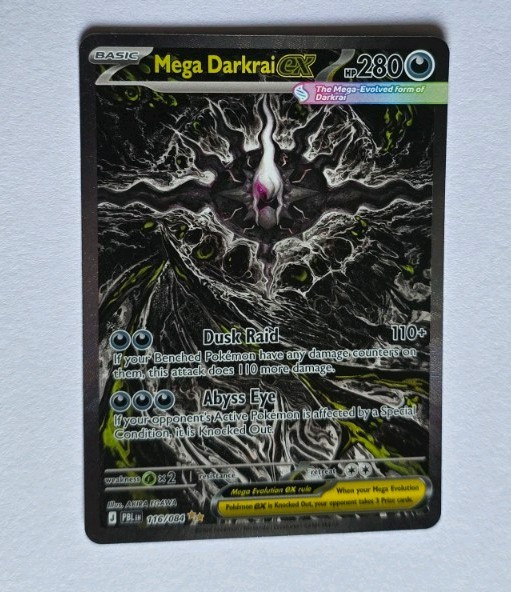 Pokemon Mega Darkrai ex 116/084 Me05: Pitch Black Special Illistration Rare