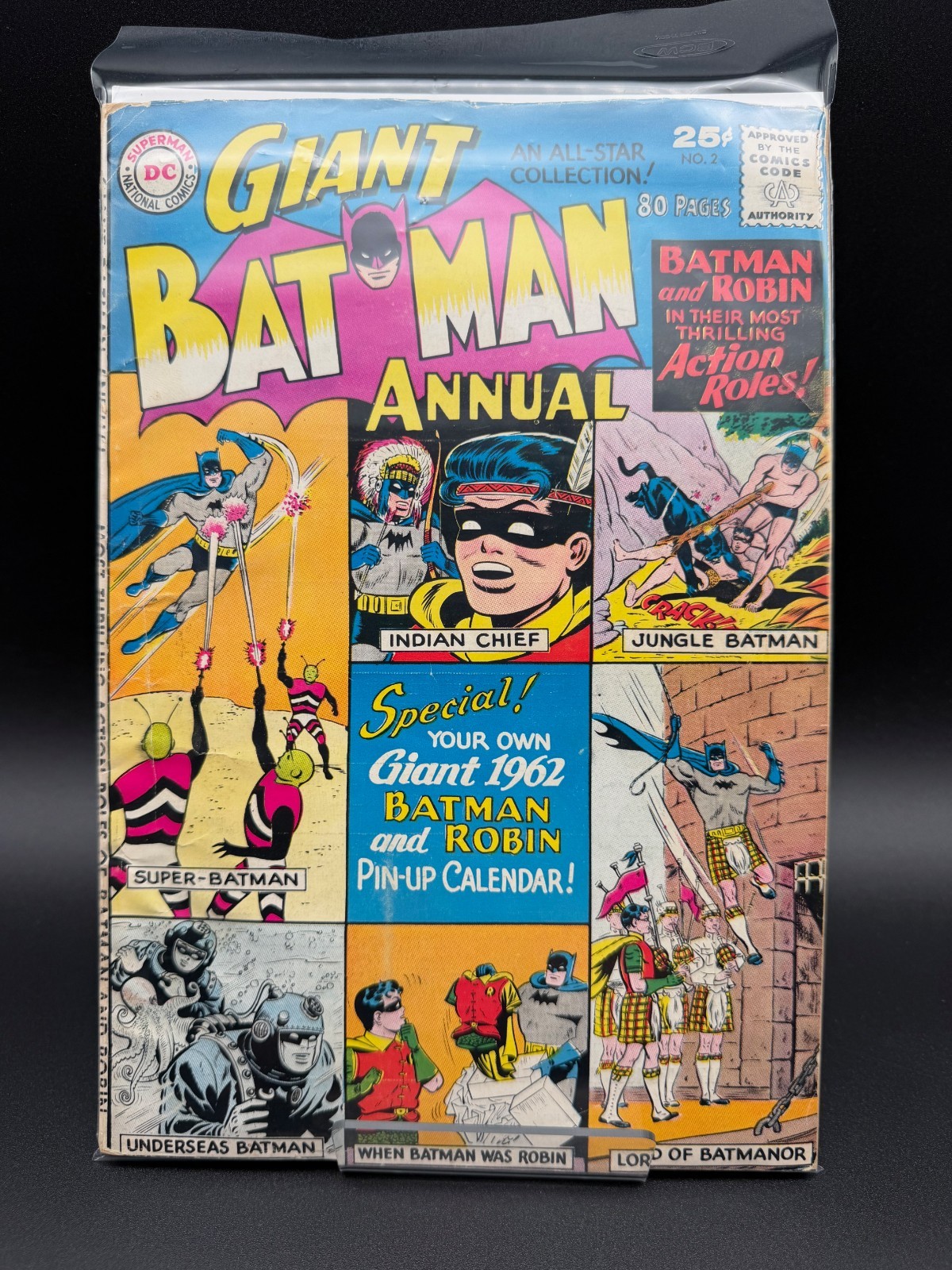 Giant Batman Annual No.2 1962 Comic Book VG Condition Collectible DC Comics Vint Giant Batman Annual No.2 1962 Comic Book VG Condition Collectible DC Comics Vint