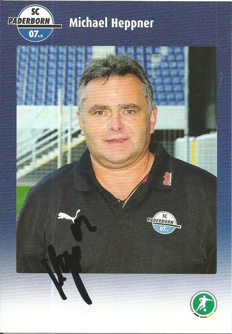 Michael Heppner - SC Paderborn - 2008/2009 season - autograph card  