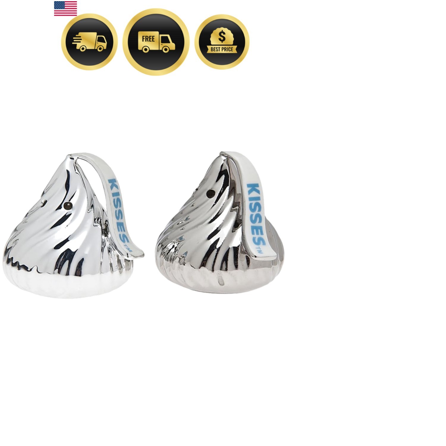 Hershey's Kisses Chocolate Salt and Pepper Shaker Set