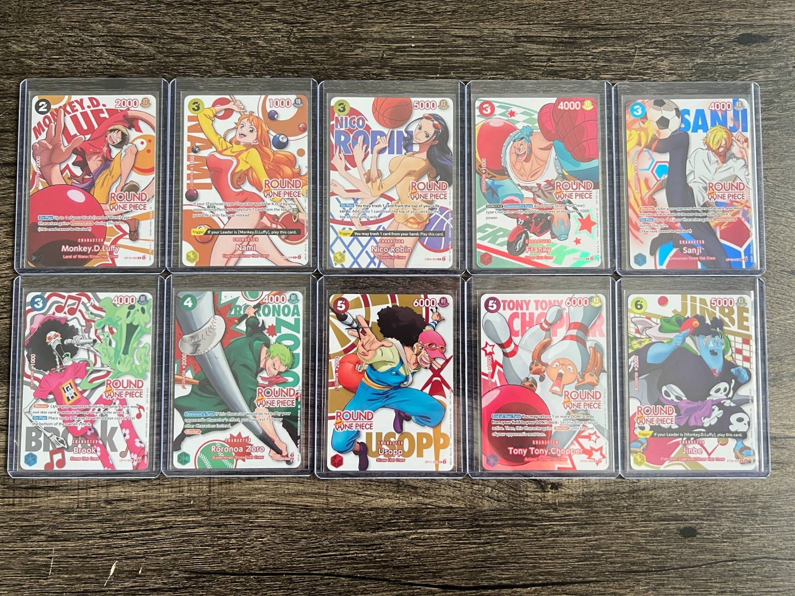 Round 1 x One Piece Promo Cards - Full Set of 10 NM English Round 1 x One Piece Promo Cards - Full Set of 10 NM English
