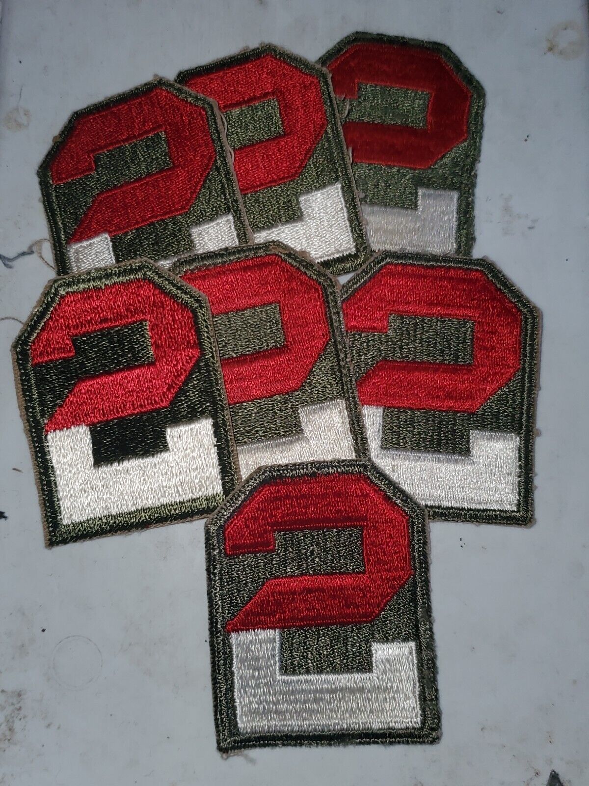 WWII US 2nd Army Command Cut Edge Patch x1 L@@K