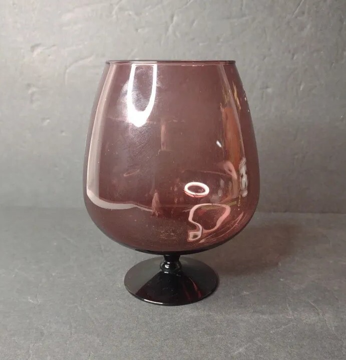 Vintage MCM Amethyst Brandy Snifter 6