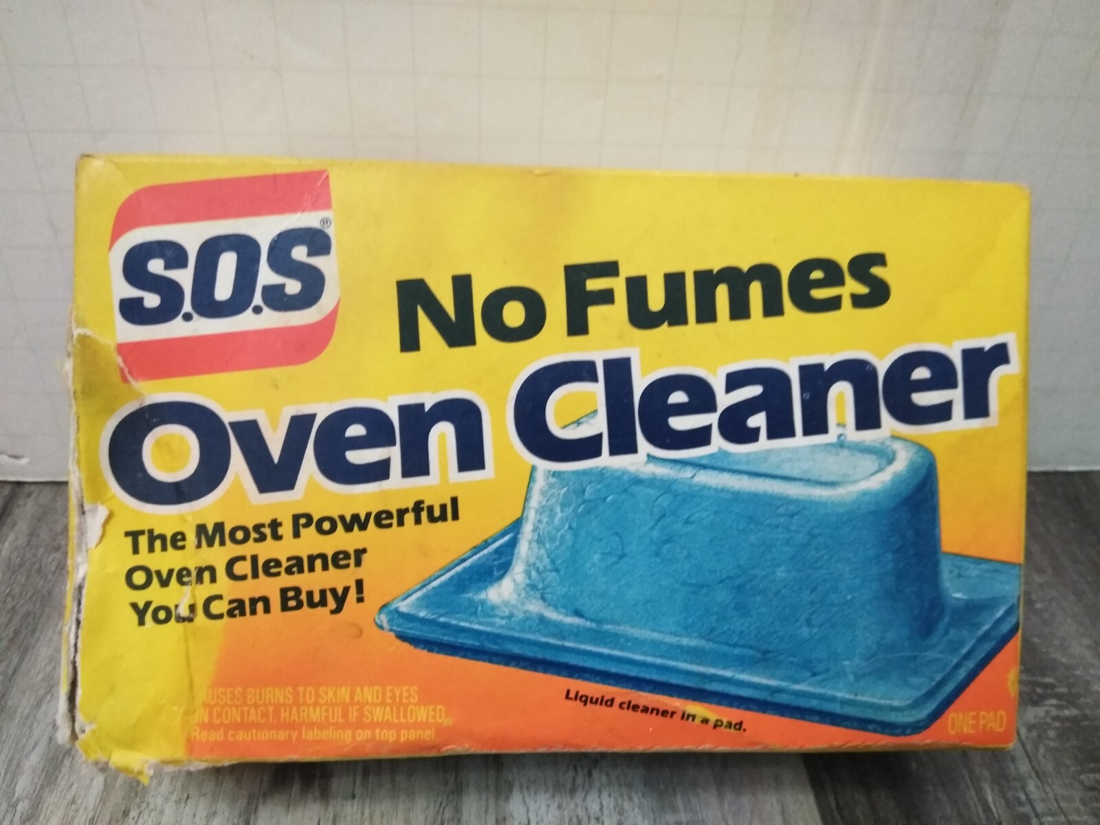 VTG 1986 S.O.S. SOS Oven Cleaner Pad  No Fumes Factory  N.O.S TV Prop USA (READ)