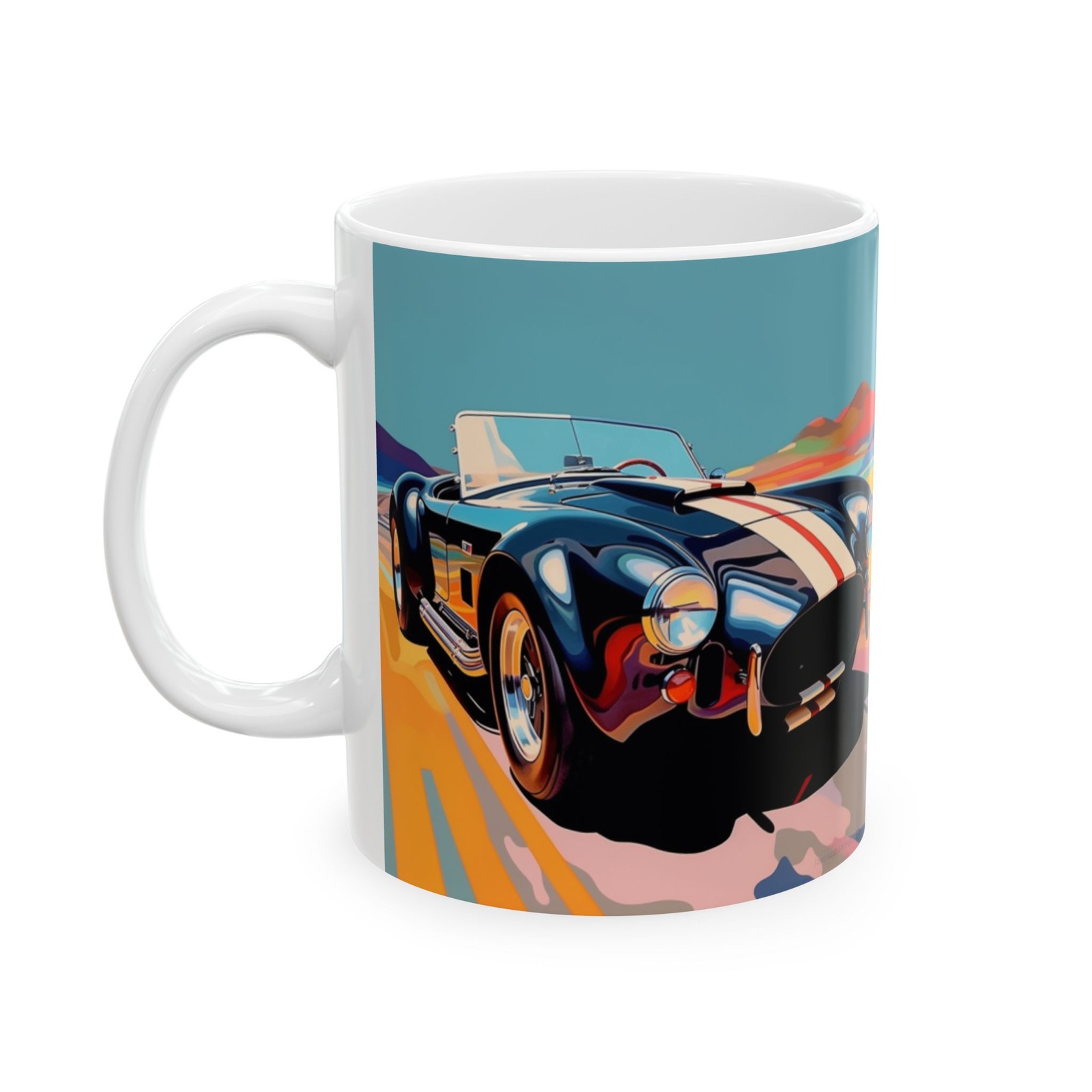 427 Shelby Cobra Blue/White Musclecar Coffee Mug 11oz Automotive Gift