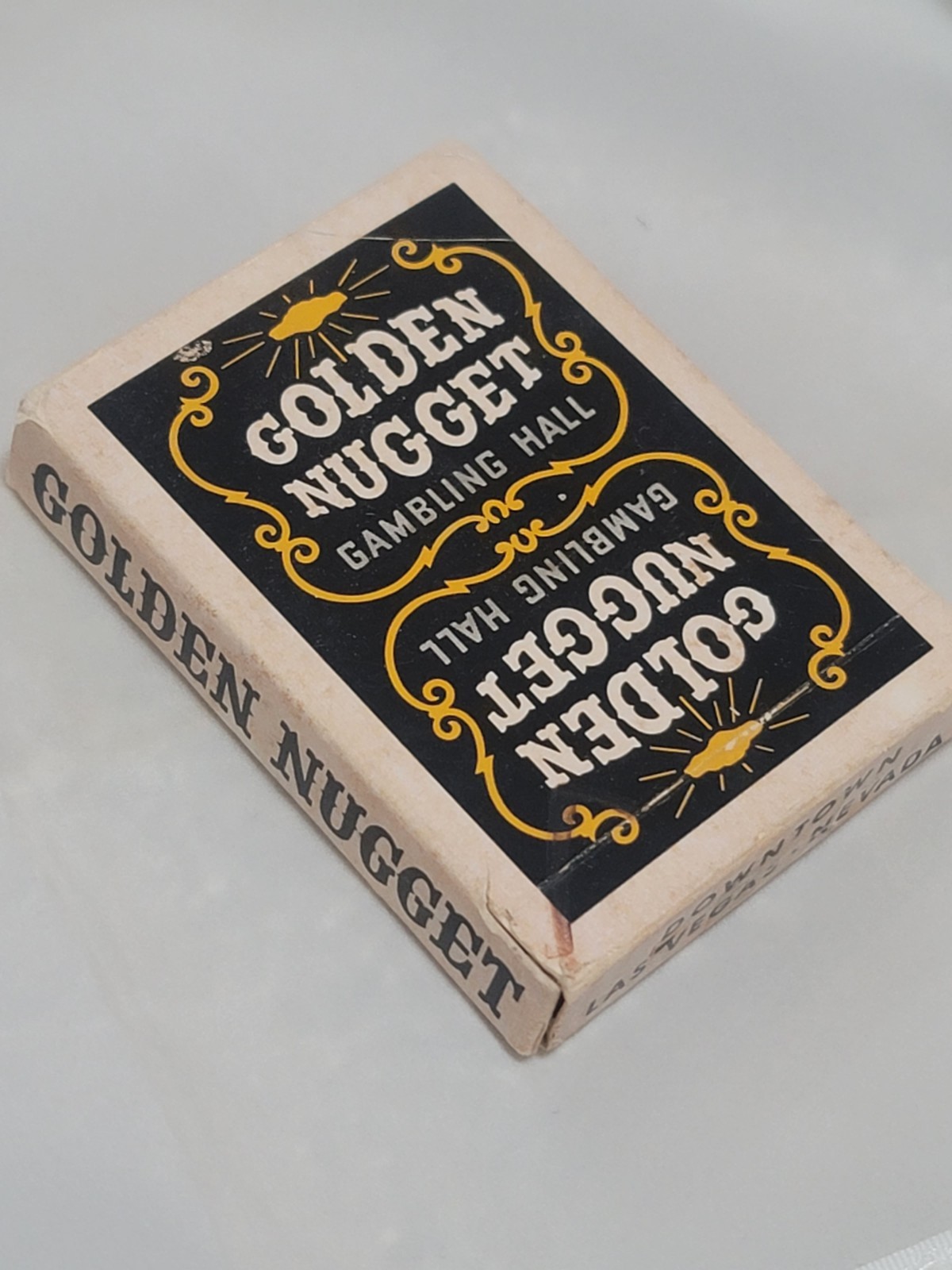 RARE Vtg 1967 J 3912 Playing Cards Golden Nugget Gambling Hall Las Vegas Casino