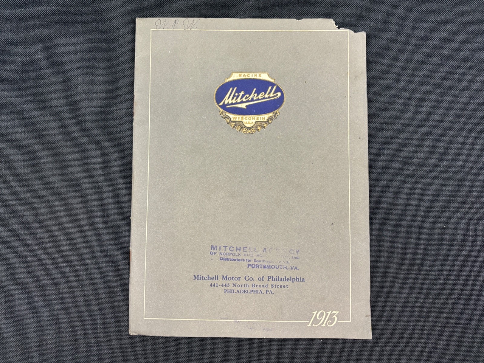 Antique 1913 Mitchell Motor Car Company Sales Catalog Booklet All Models