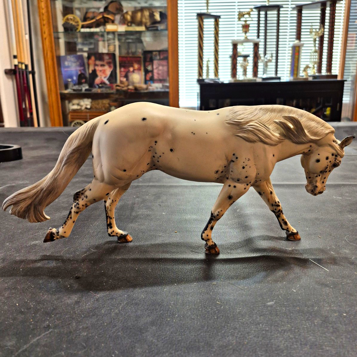 Breyer Traditional Appaloosa Spotted Mare Plastic Horse Model White/Black Spots
