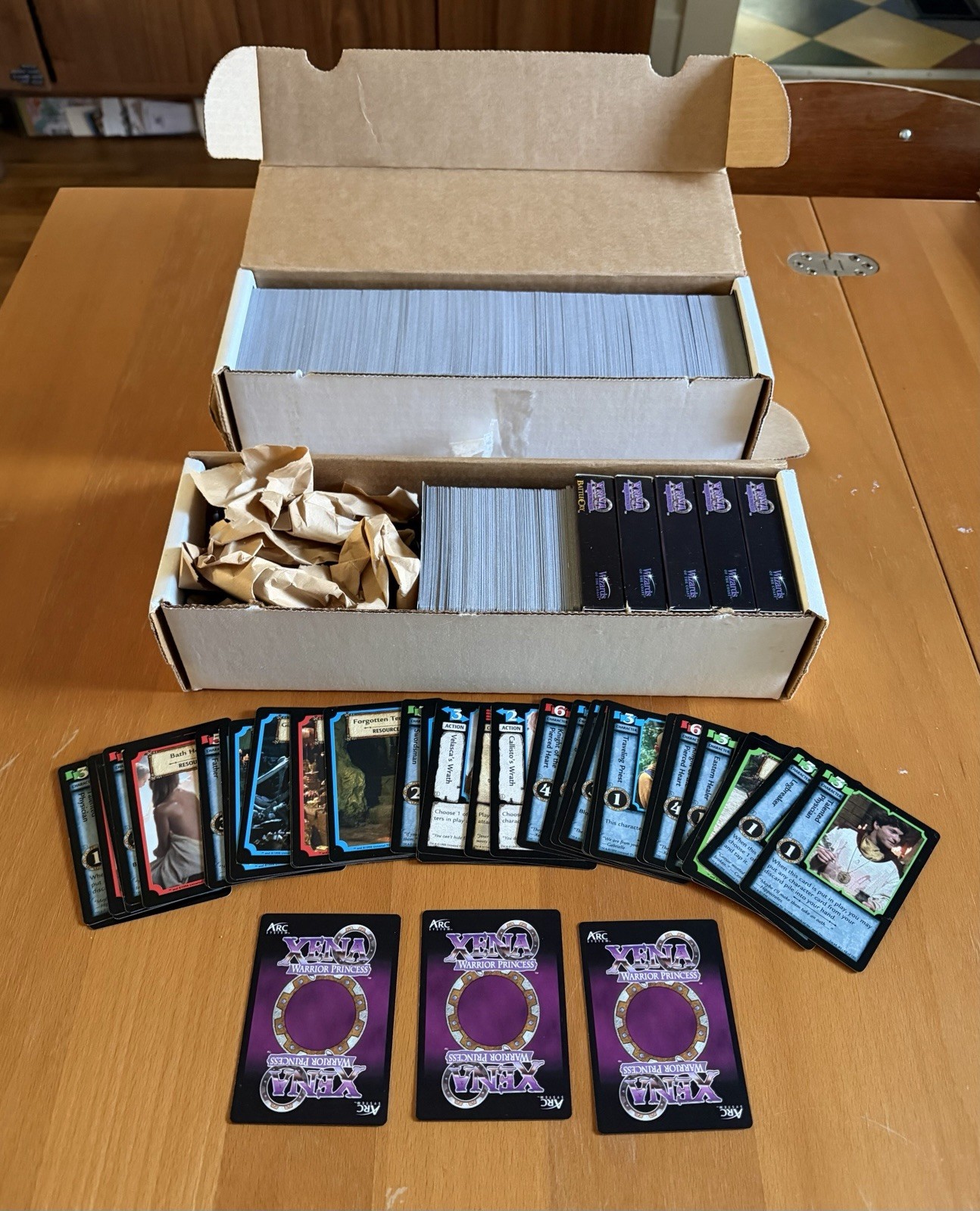 Xena Warrior Princess Trading Card Game Lot. 1200+ cards. Wizards of the Coast 
