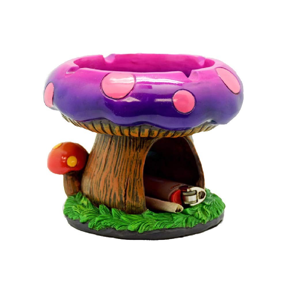 Fantasy Gifts Fantastical Mushroom House Ashtray w/Storage - 5.5\