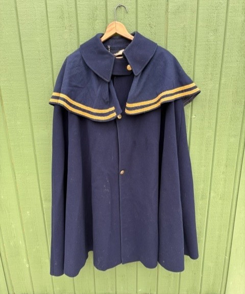Antique 1900\'s Boston Police Dept. Wool Cold Weather Cape Jacket OBSOLETE Vtg