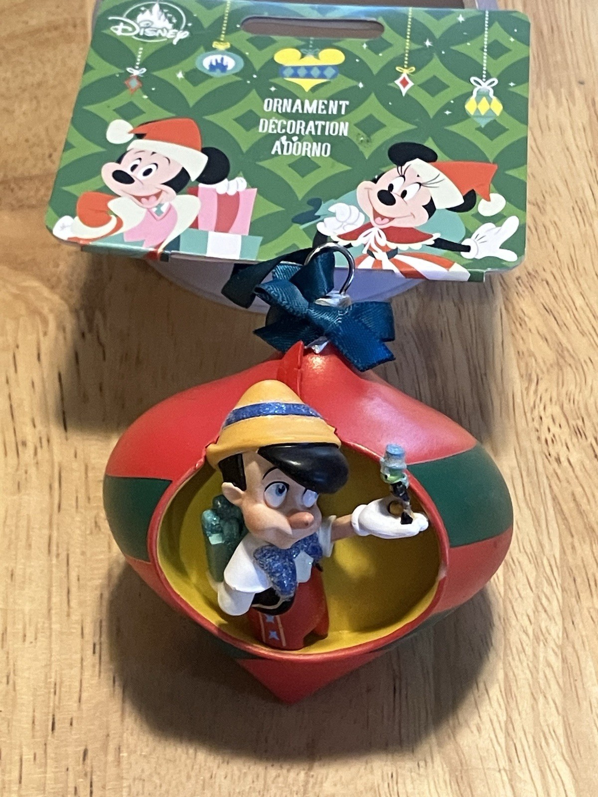 DISNEY 2023 Pinocchio Jiminy Cricket Droplet Sketchbook Ornament New Pristine