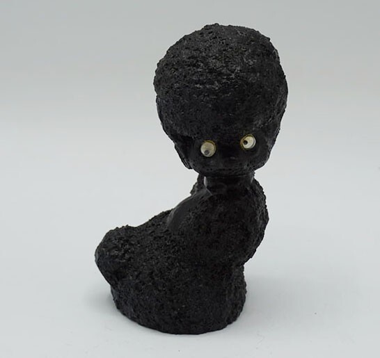 Black Poodle Dog Resin Figurine