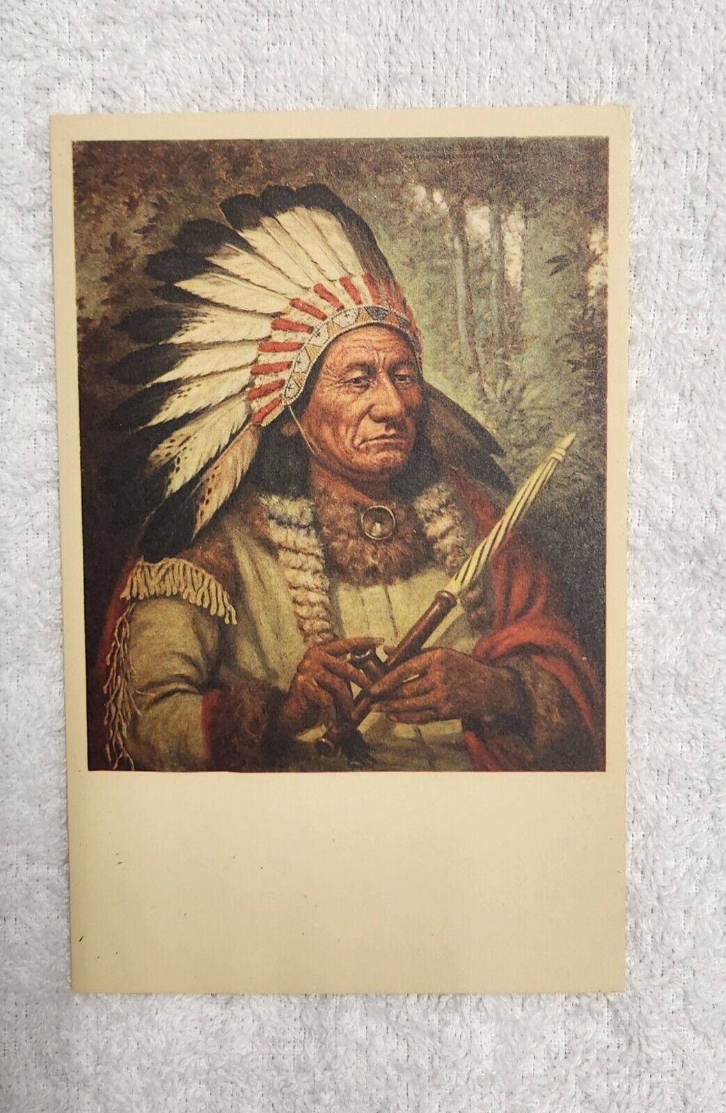 Postcard Native American Indian Sitting Bull. Hunkpapa Sioux Chieftain. 