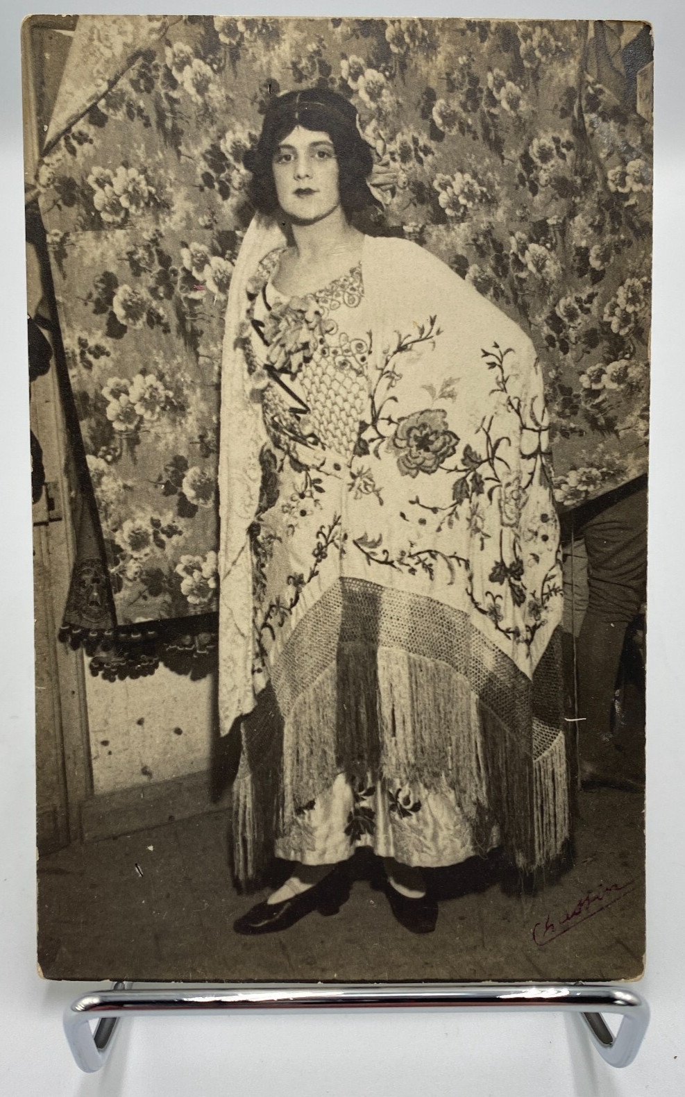 Vtg c.1900's RPPC Women Wearing Gypsy Clothing Flapper Paris France Postcard