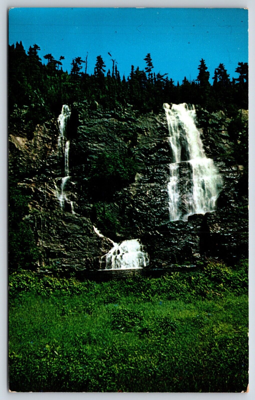 Postcard Bridal Veil Falls At Mile 113, Agawa Canyon, Ontario, Canada Unposted