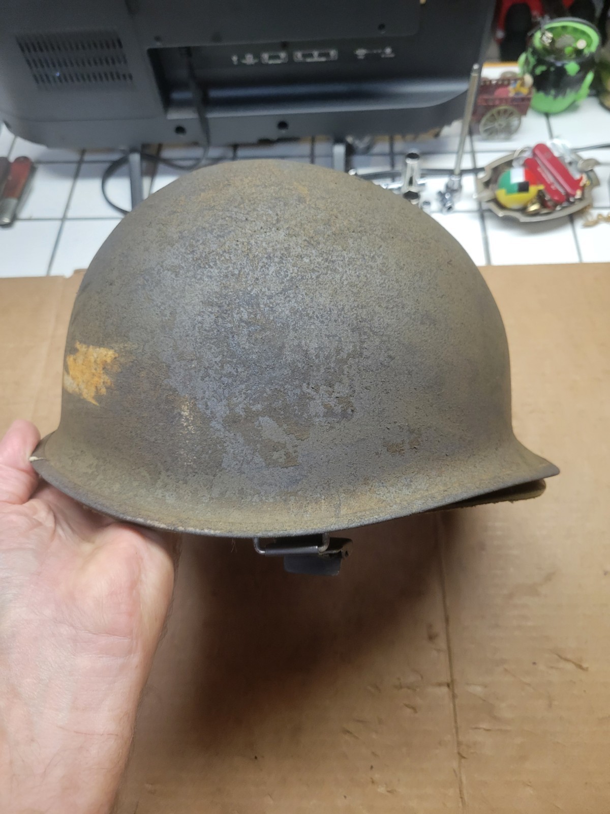 Vietnam Era US Army M1 Ground Troop Helmet w/Liner - Dated 1969 