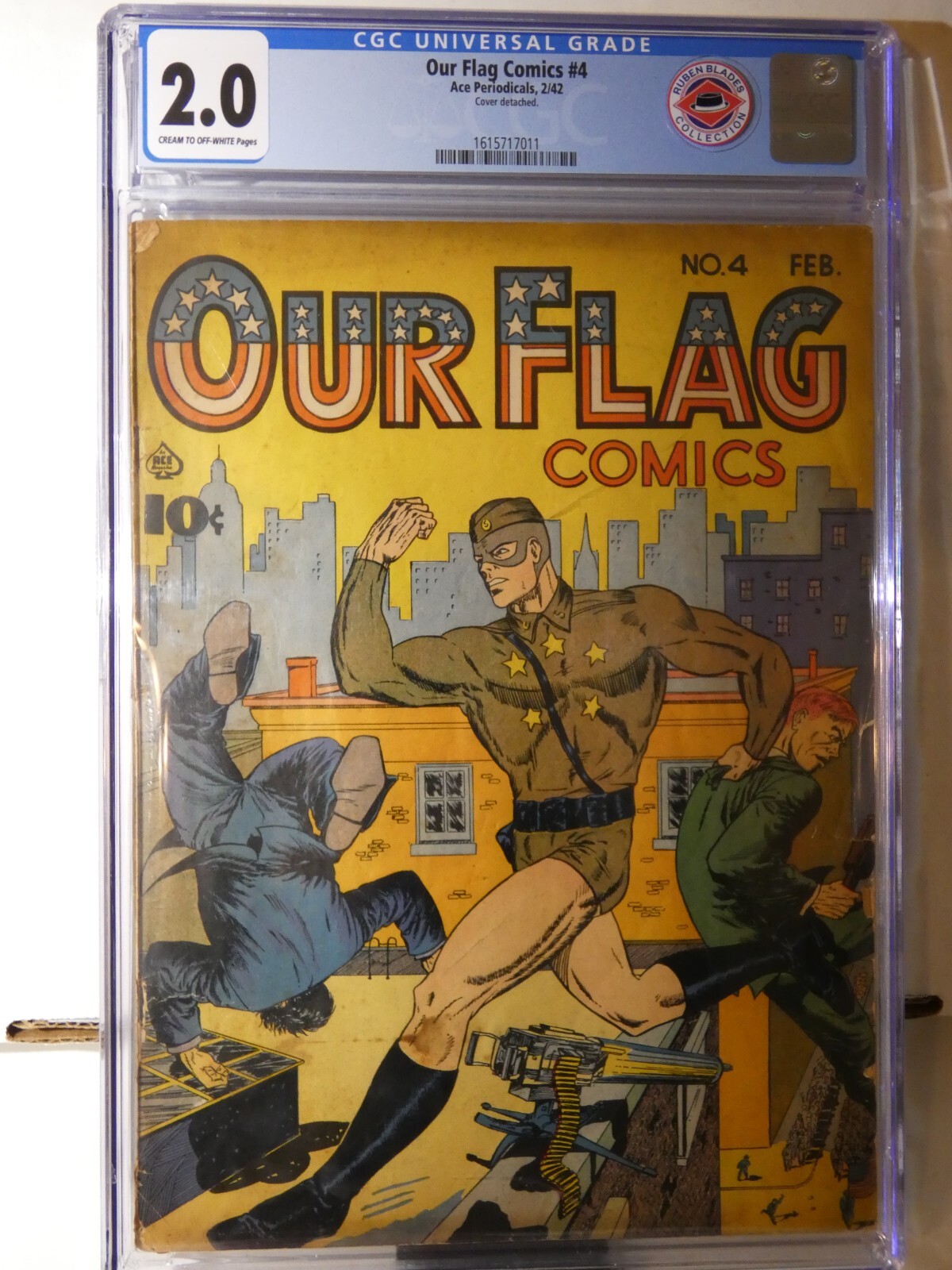 Our Flag Comics #4 Ace Periodicals 1942 CGC 2.0 Golden Age RARE
