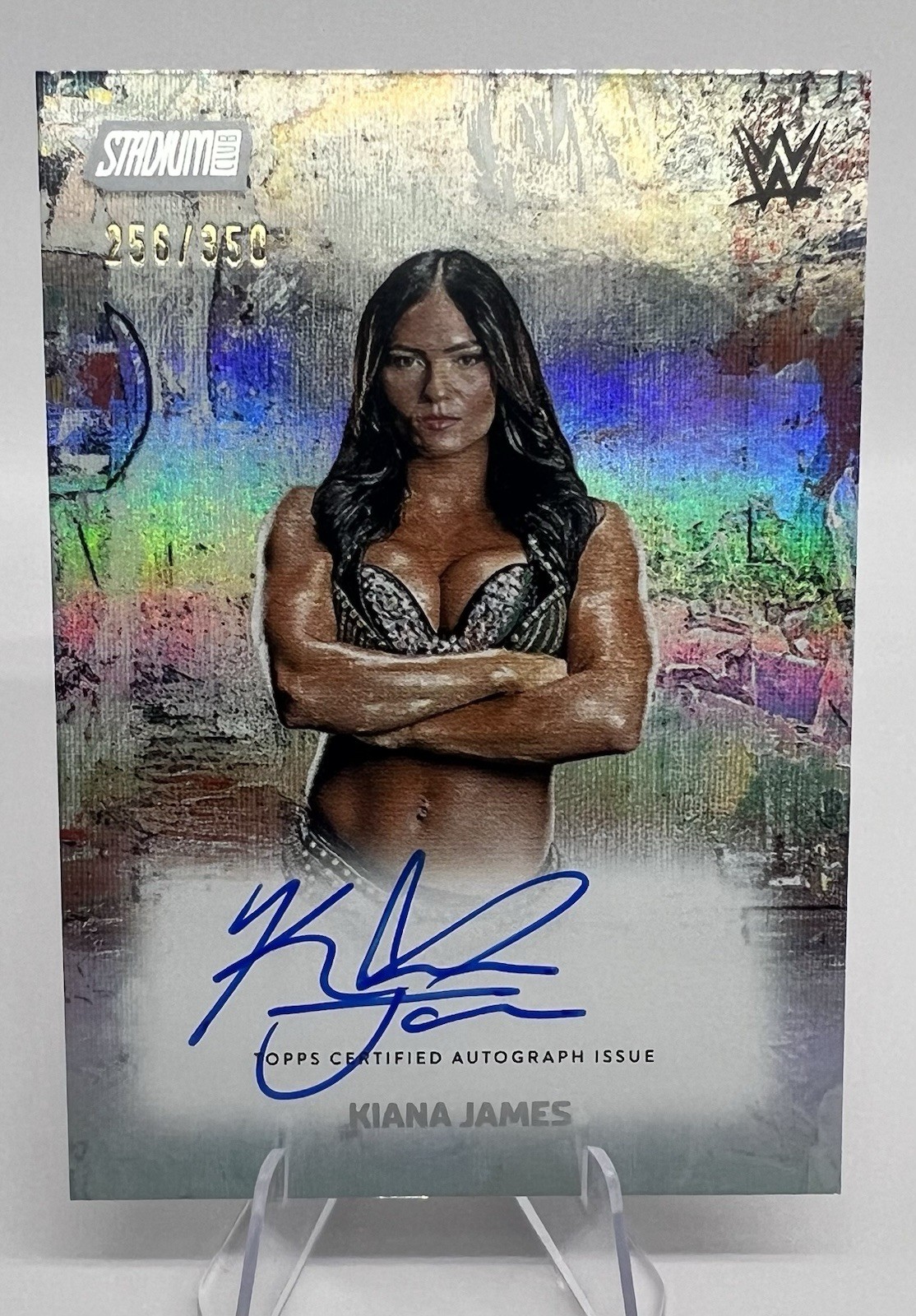 Topps 2026 Stadium Club WWE Abstract Autographs KIANA JAMES Auto #256/350 Topps 2026 Stadium Club WWE Abstract Autographs KIANA JAMES Auto #256/350