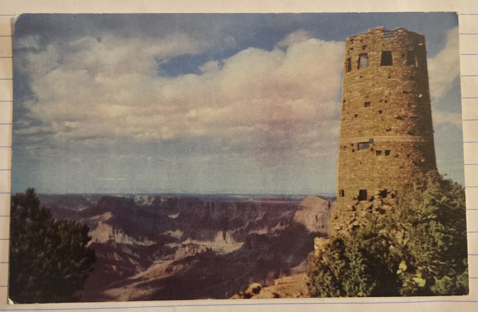 Watchtower at Desert View  Grand Canyon National Park AZ Vtg Unused Postcard S17