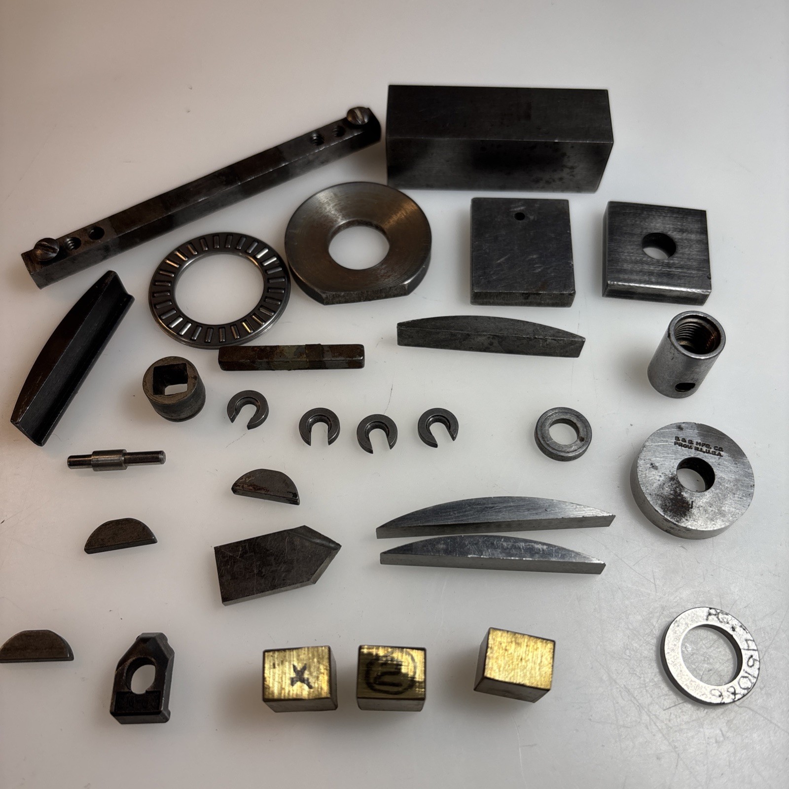 Machinist Junk Drawer Lot Unknown parts B & G  cM-68 Vintage Tools  