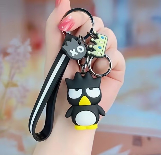 Sanrio Badtz-Maru Penguin Hello Kitty Wristlet Keychain 3D Figure Backpack Sanrio Badtz-Maru Penguin Hello Kitty Wristlet Keychain 3D Figure Backpack