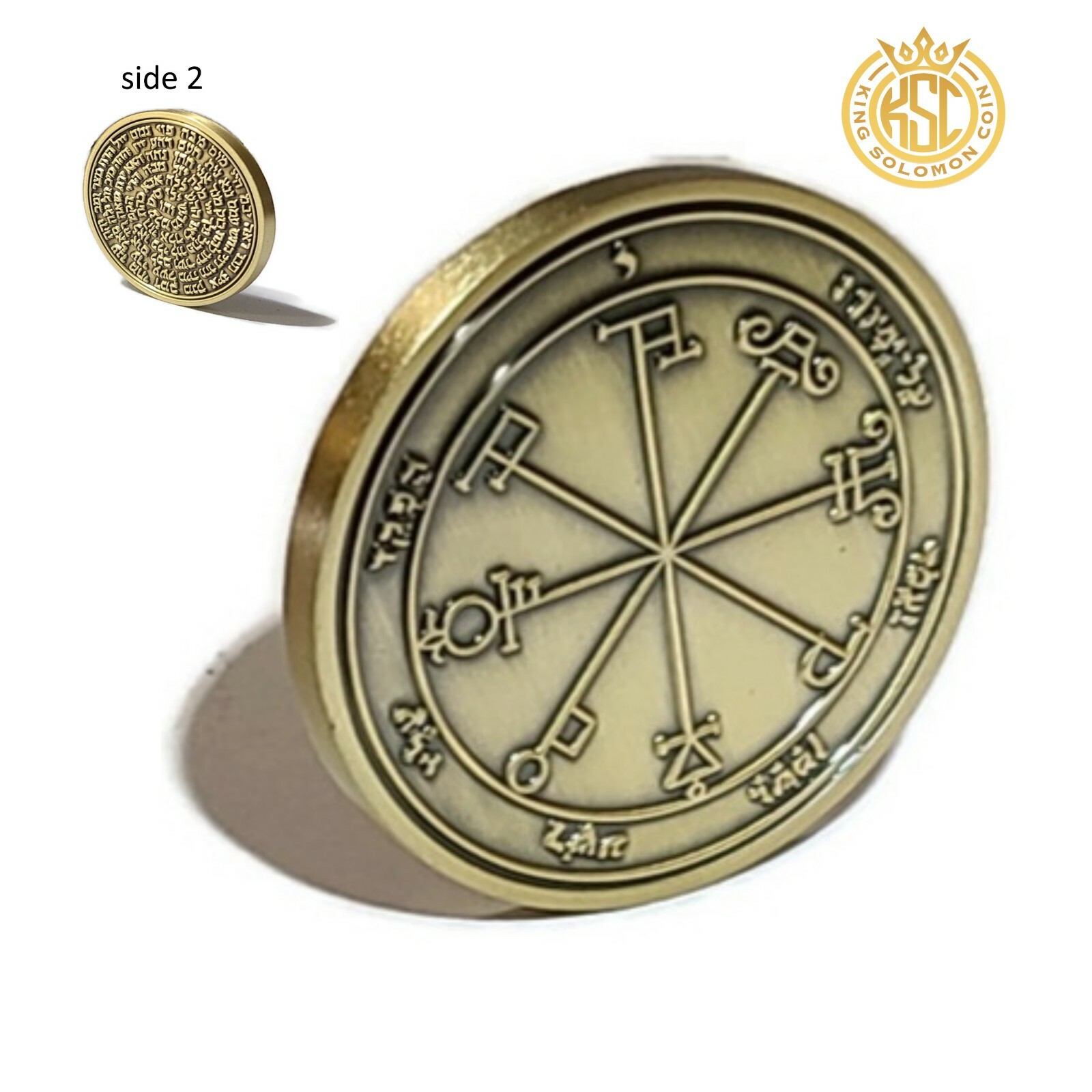 Sixth Pentacle of Saturn Talisman Saturn Magic Rare Seal 72 Names of God