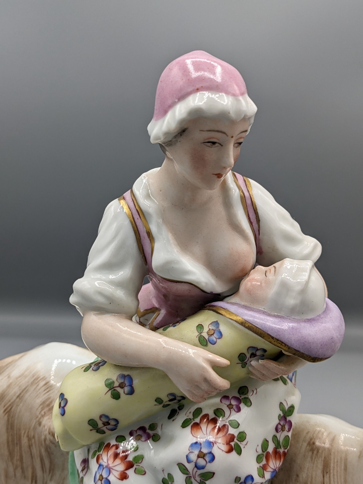 Antique French Sevres Porcelain Figurine Taylor\'s Wife Rare